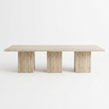 10-Seater Travertine Dining Table